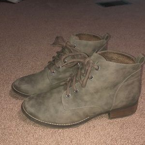 Cute laced  brown booties